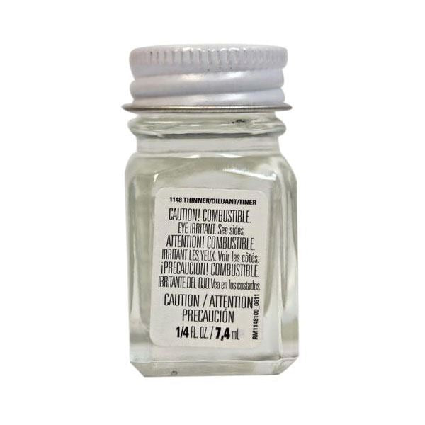 Diluyente de esmalte y limpiador de pinceles Testors, botella de 1/4 oz