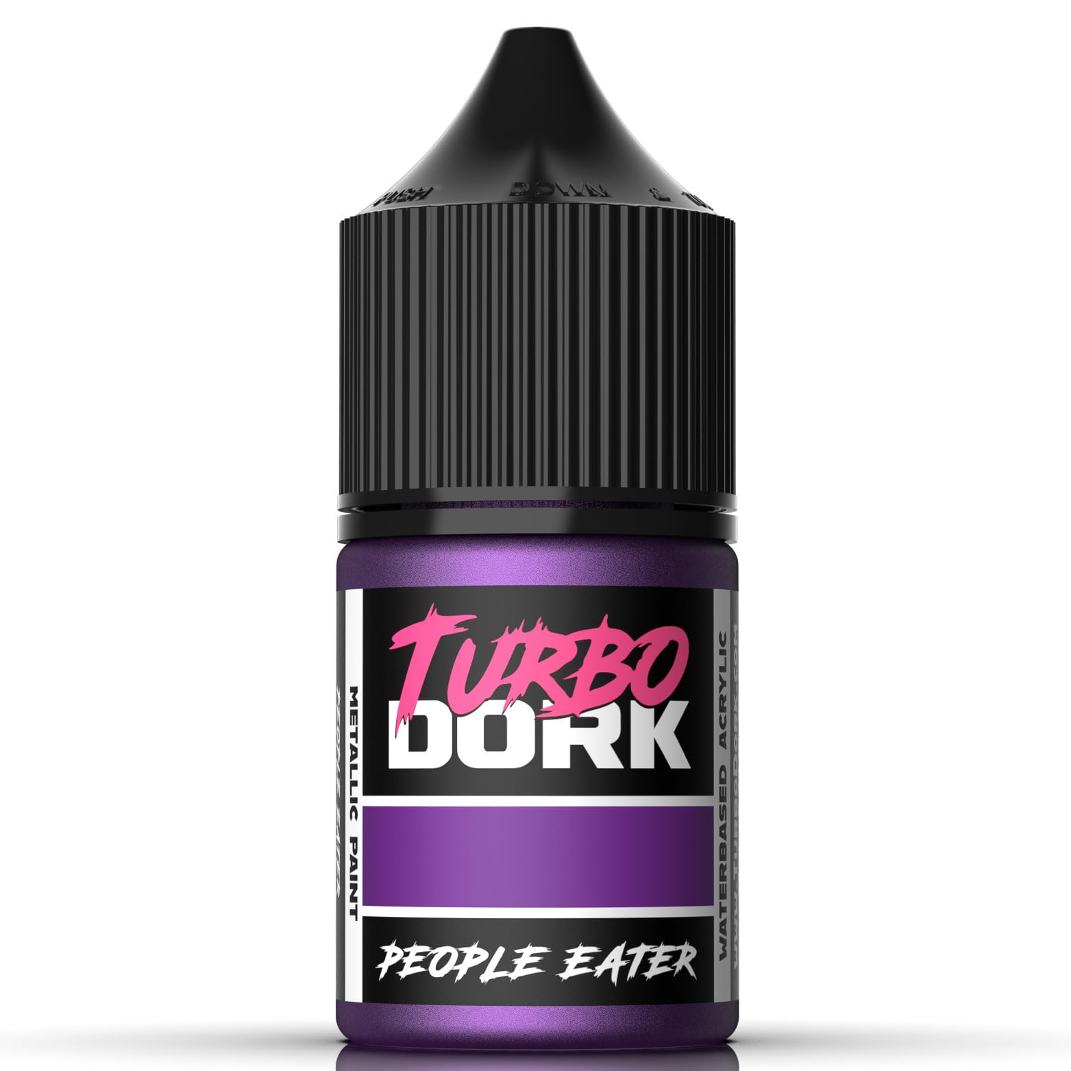 Turbo Dork People Eater Metallic Acrylic Paint 22ml Bottle - Water-based Non-Toxic Metallic Finish Paint