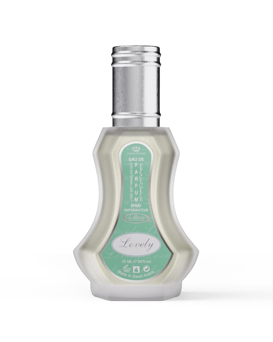 Aceite perfumado en aerosol Lovely de Al-Rehab, 35 ml