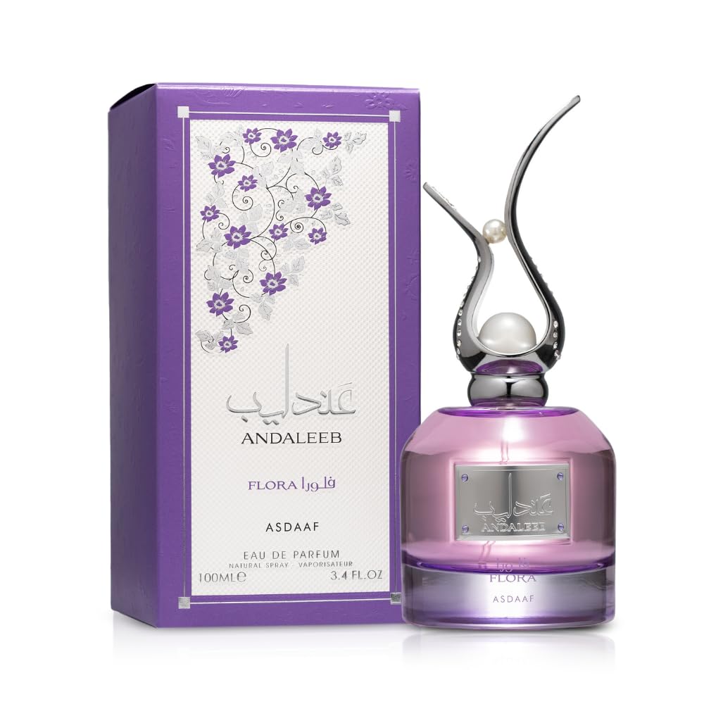 Asdaaf Andaleeb Flora Eau de Parfum Spray for Women, 3.4 Fl Oz (100 ml)
