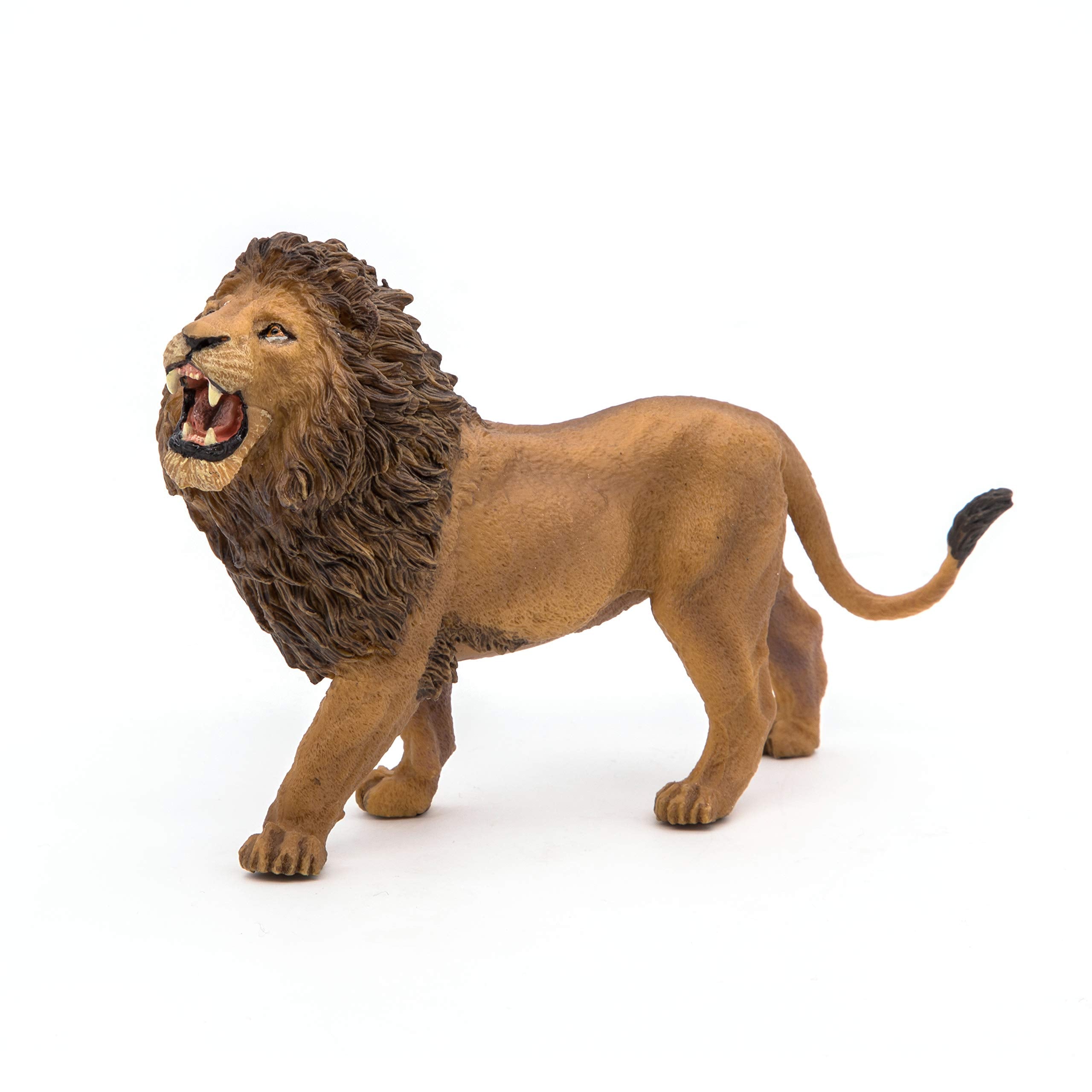 Papo Roaring Lion - Hand Painted Figurine - Heirloom Quality Collectible (50157)