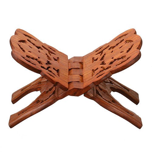 Quran Holder Book Stand Rihal Rehal Wooden Carved Eid