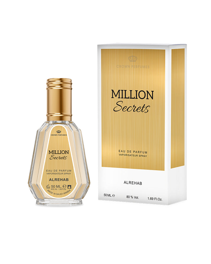 Al Rehab Million Secrets Eau de Parfum Spray 1.69 Fl Oz (50 ml)