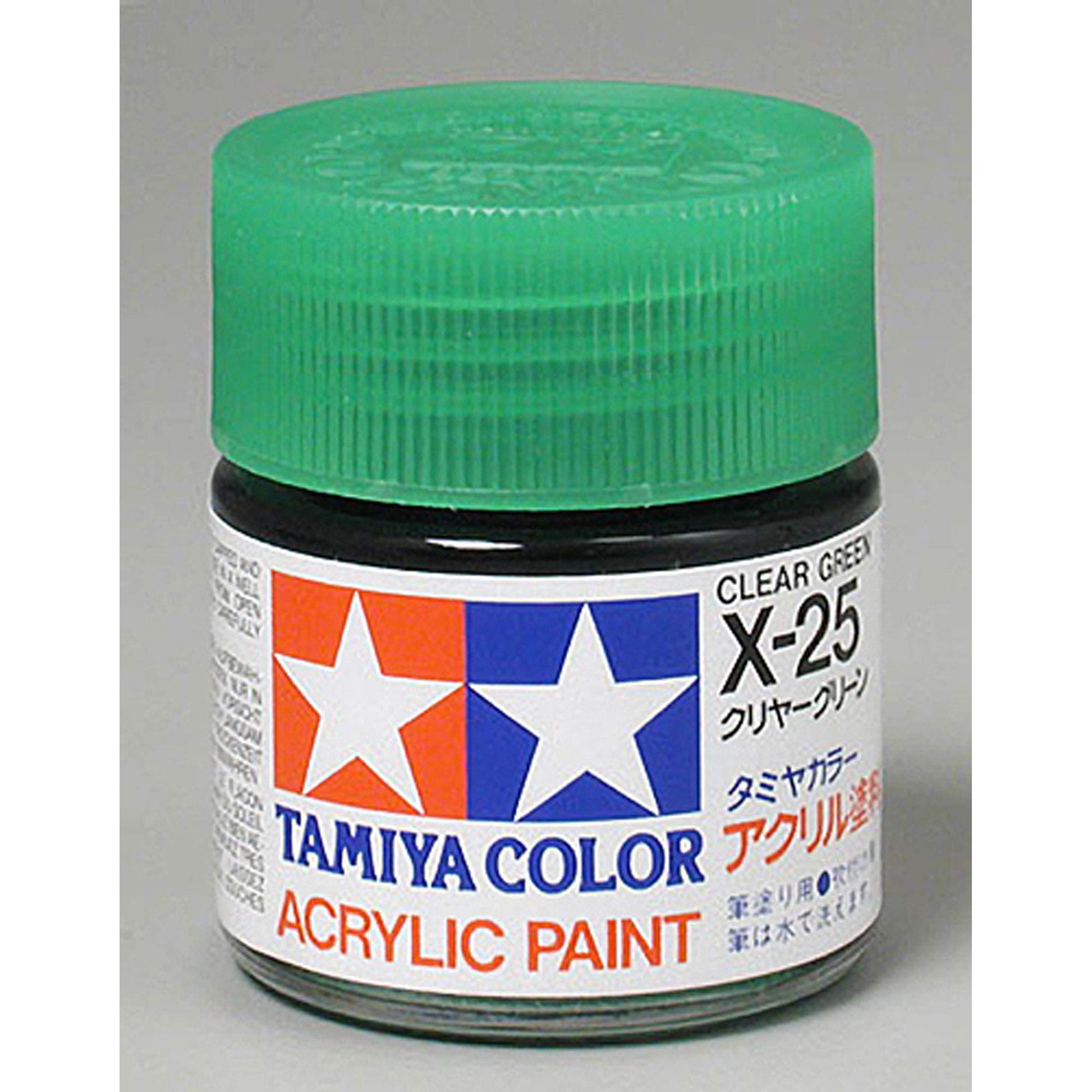 TAMIYA Acrylic X25 Gloss, Clear Green - 23 ml