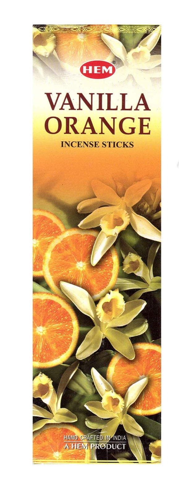 Incienso Hem Vanilla Orange, caja de 120 varillas