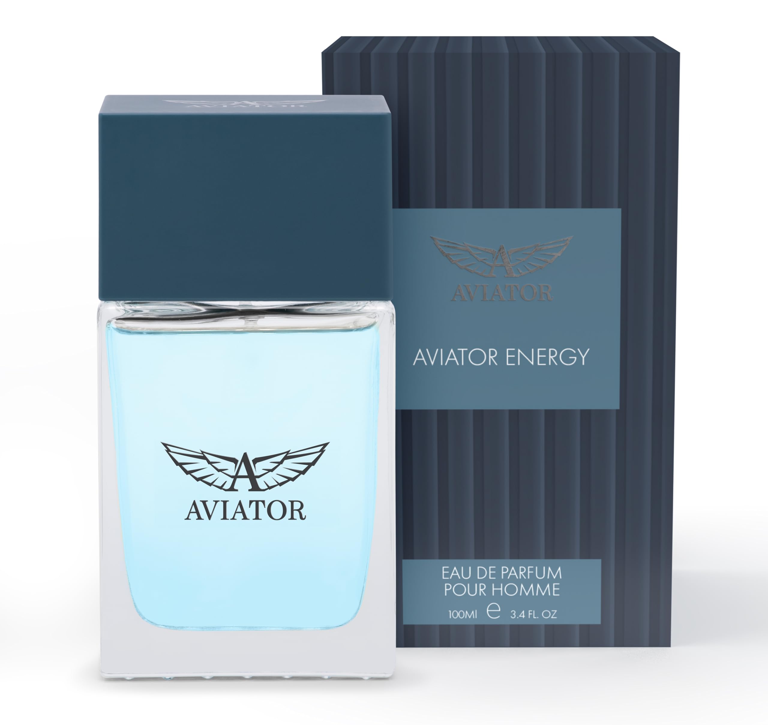 Aviator Energy EDP for Men, Fresh Citrus Woody Fragrance 3.4 oz Spray