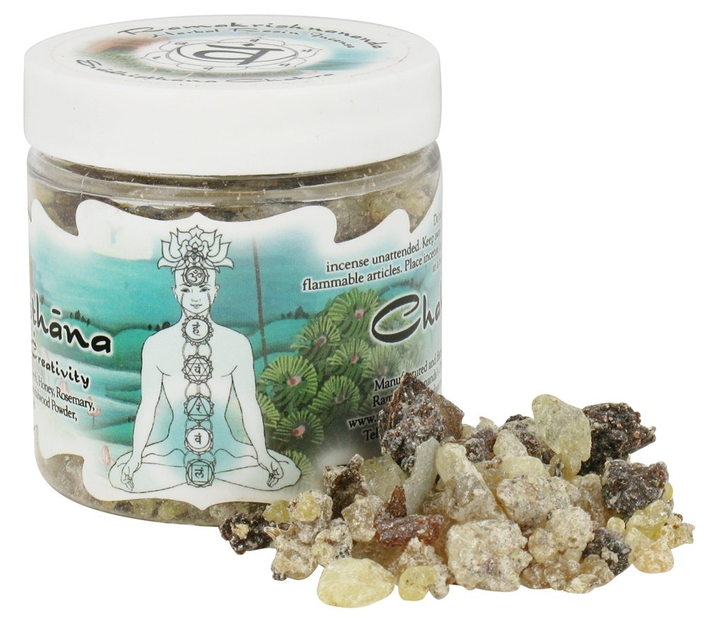 Prabhuji's Gifts Resin Incense Sacral Chakra Svadhishtana 2.4 Oz Jar