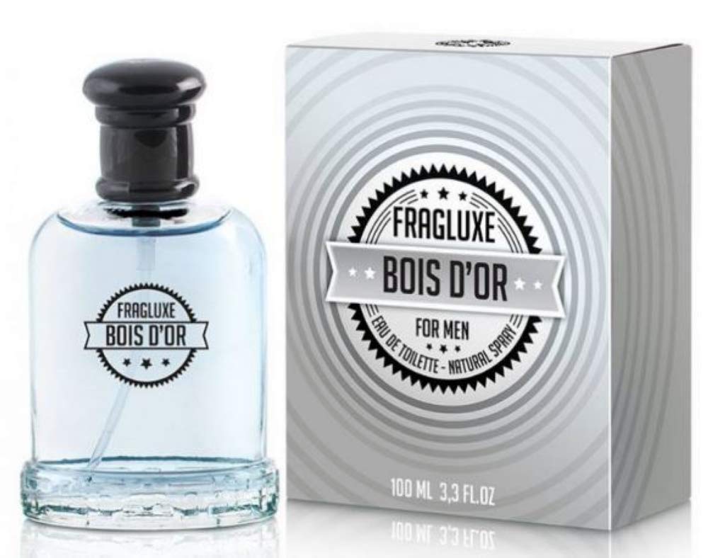 Fragluxe Bois D'Or Eau de Toilette Men Woody Aromatic Scent 3.3 oz Spray