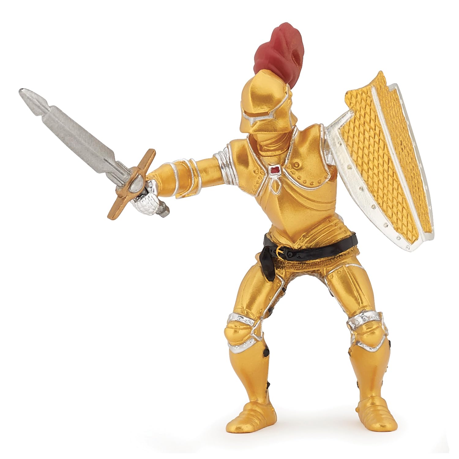 Papo Knight In Gold Armor - Hand Painted Figurine - Heirloom Quality Collectible (39778)