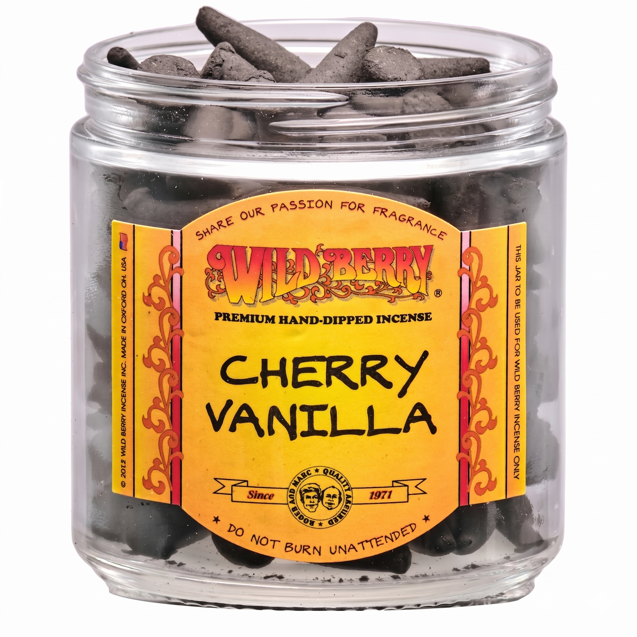 Wild Berry Cherry Vanilla Incense Cones, 100 Count
