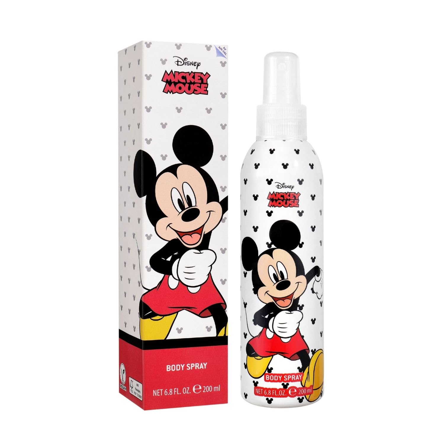 Air-Val Disney Mickey Mouse Body Spray for Kids 6.8 Fl Oz (200 ml)