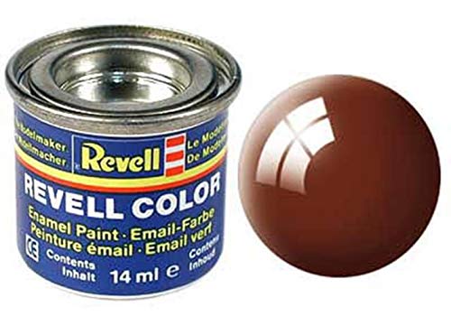 Pot de peinture Revell Enamels 14 ml, brun boue brillant RAL