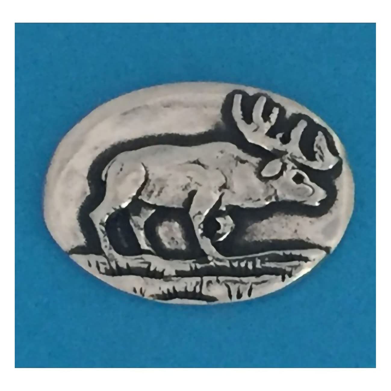 Basic Spirit Pocket Token Coin - Elk Strength, Handcrafted Lead-Free Pewter