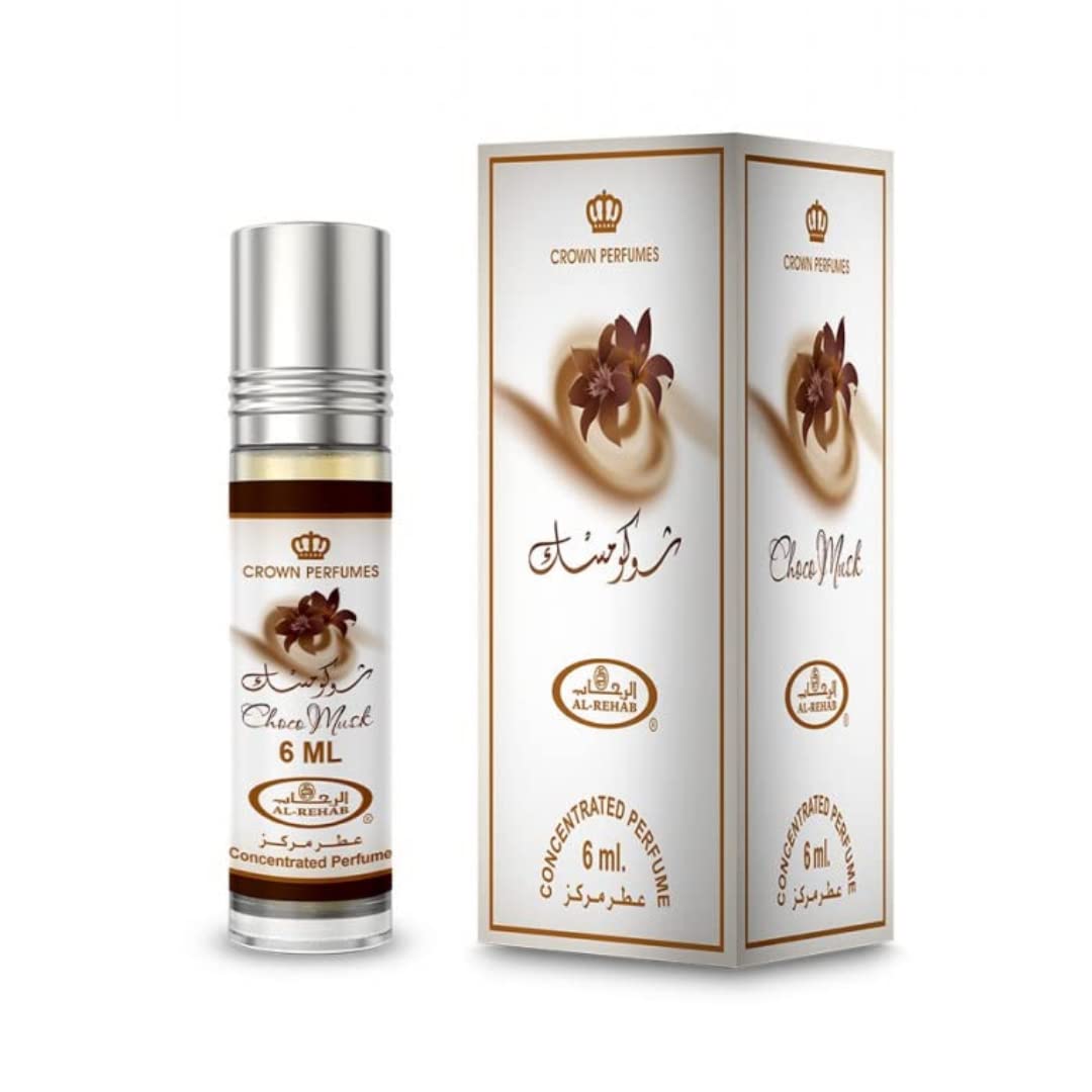 Aceite perfumado en roll-on Choco Musk de Al-Rehab, 6 ml