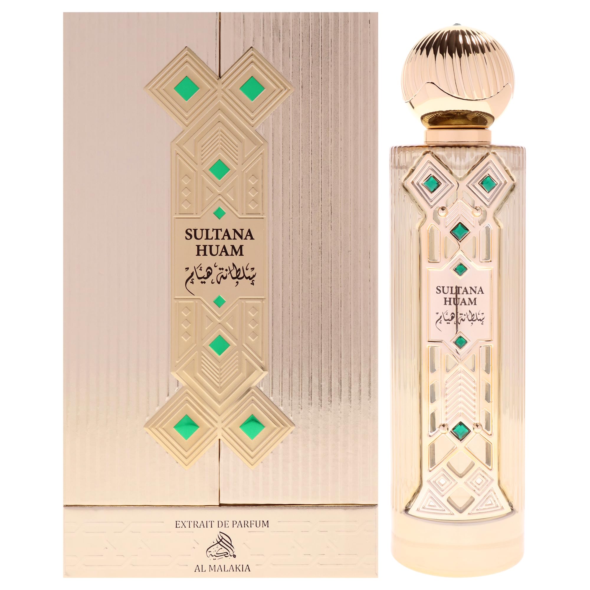 Al Malakia Sultana Huam Extrait de Parfum for Women, Floral Sweet Fragrance with Warm Musk and Soft Elegance, 3.3 oz Spray