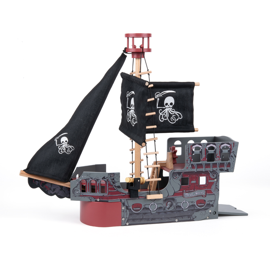 Papo Wooden Fantasy Ship Model Toy - Heirloom Quality Collectible (60251)