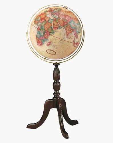 Replogle Cambridge Floor Globe, Antique 16"