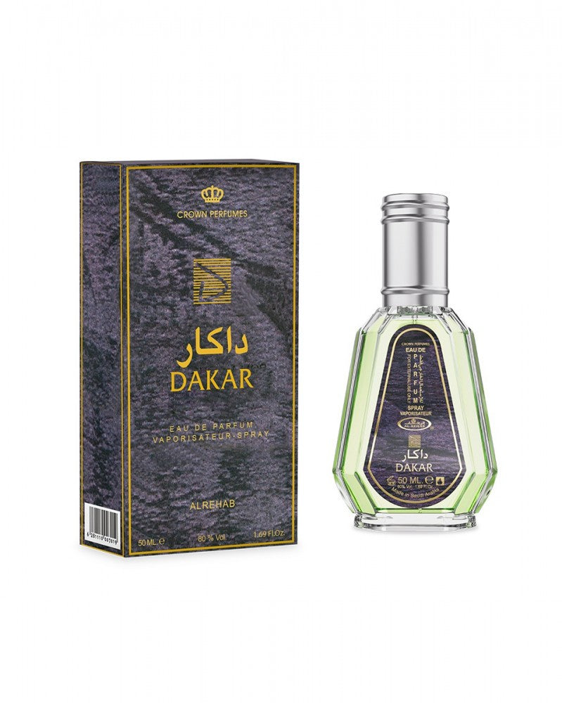 Aceite perfumado en aerosol Dakar de Al-Rehab, 50 ml