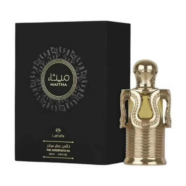 Lattafa Attar Maitha Concentrated Perfume Oil for Unisex, 0.65 Oz/20 mL