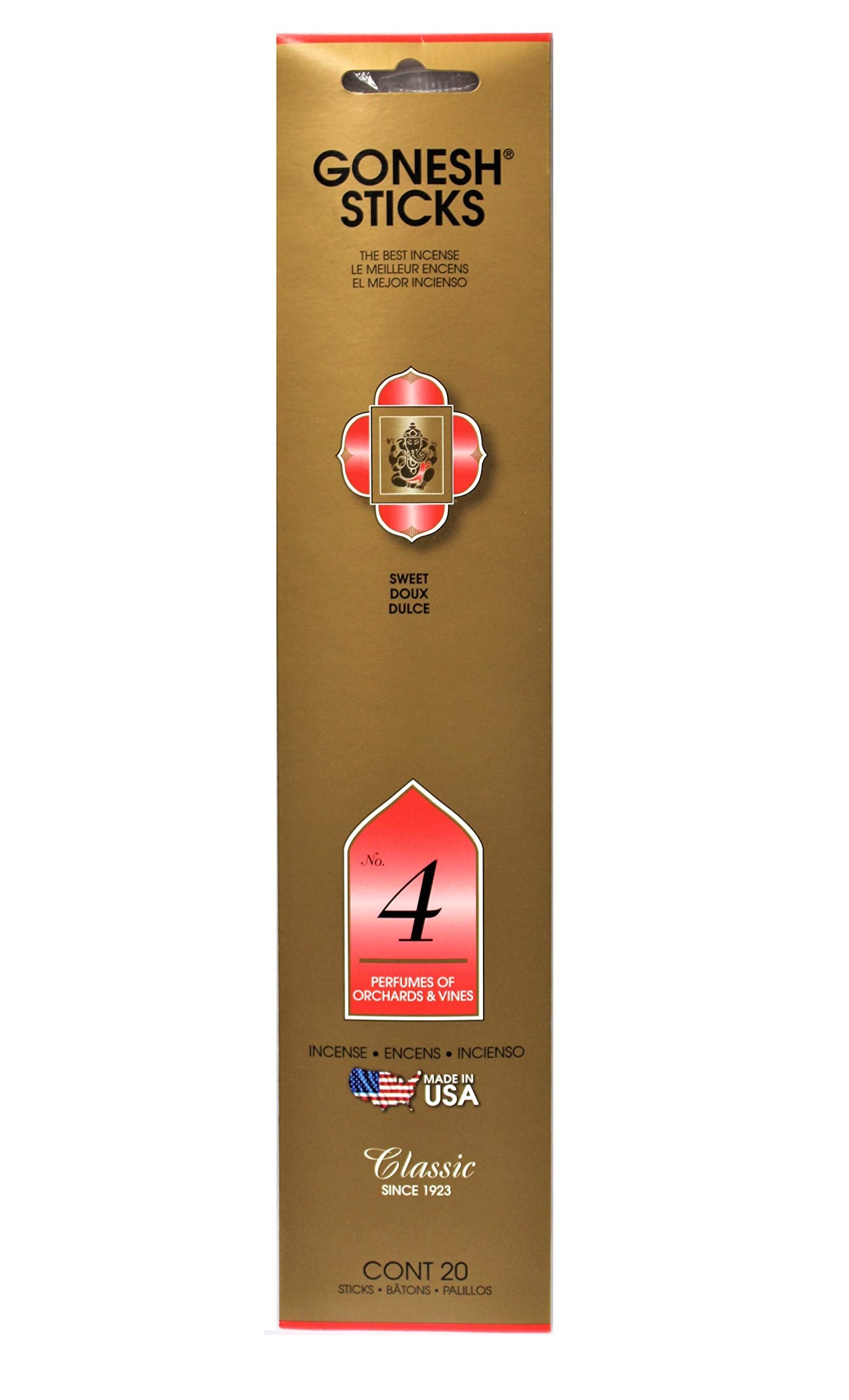 Gonesh Classic Stick No. 4 - Huertos y viñas 20 palitos (juego de 8)