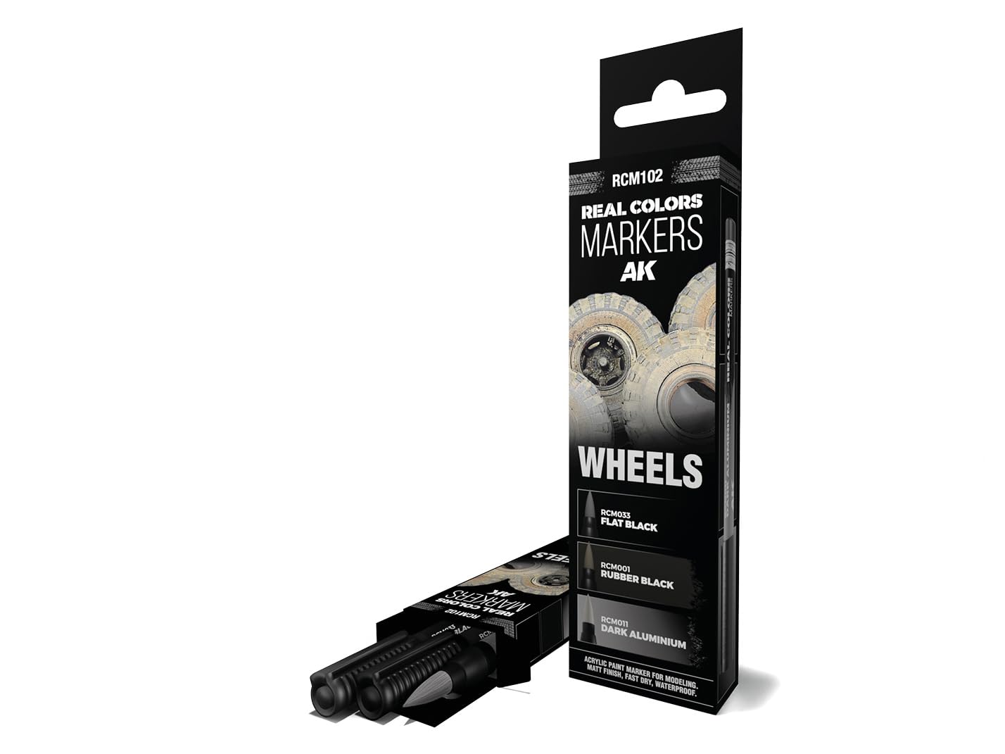AK Interactive Real Colors Markers Set Wheels (RCM102) - 3 Colors