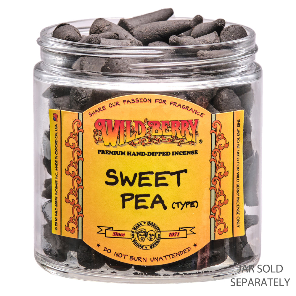 Wild Berry Sweet Pea Incense Cones, 100 Count