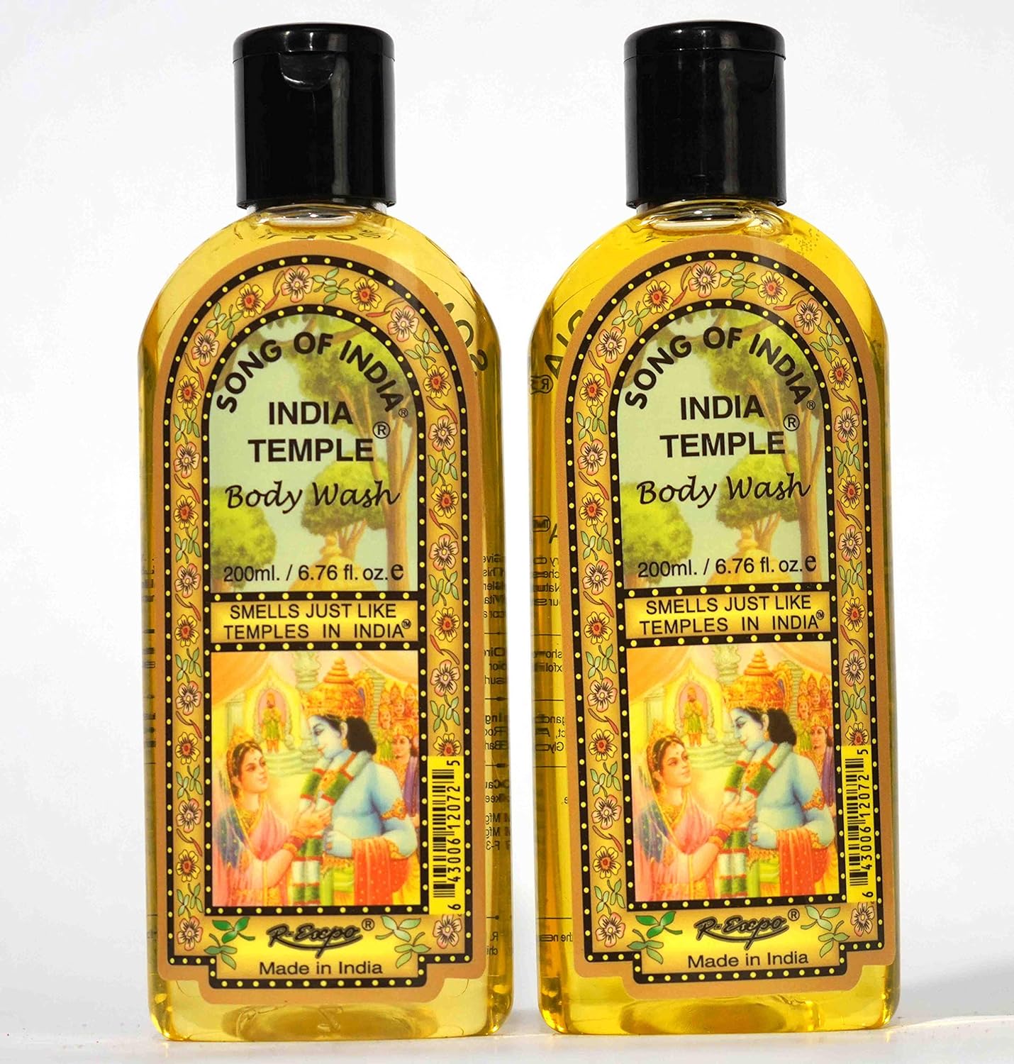(Paquete de 2) Gel de baño Song of India - India Temple de 200 ml