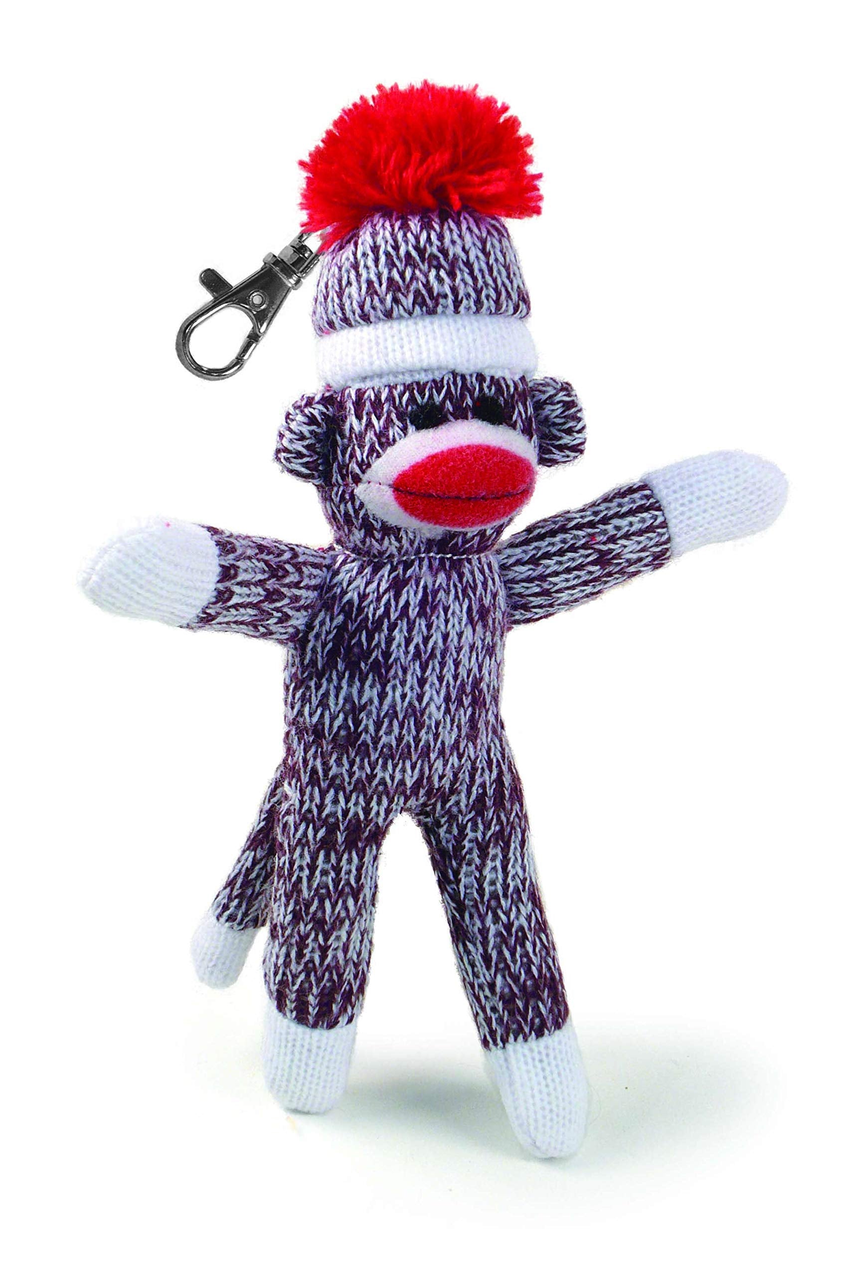 Pennington Bear Company Original Sock Monkey Keychain 7 inch