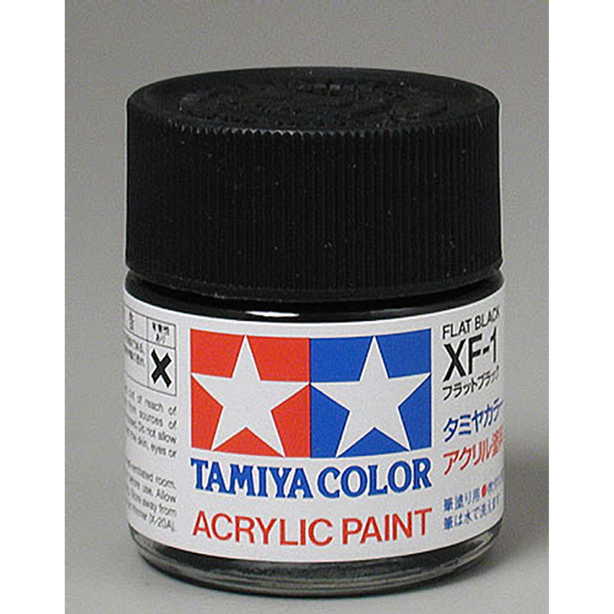 Peinture acrylique TAMIYA Acrylic XF1 Matte Black TAM81301 pour plastiques