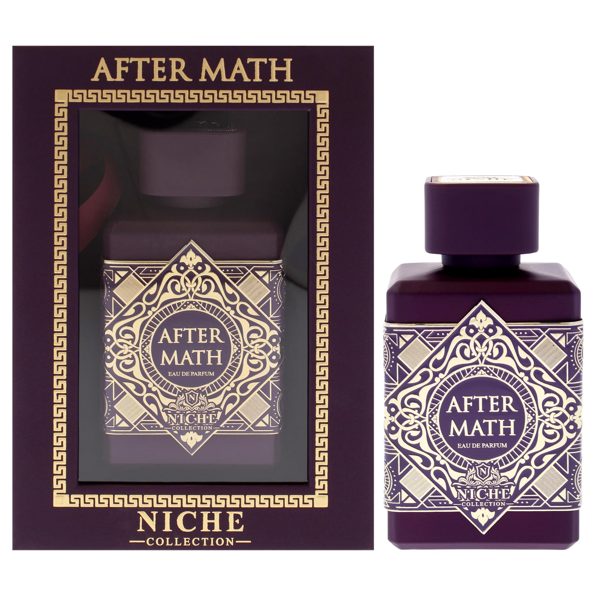 Khalis After Math Niche Collection Eau de Parfum for Men, Smoky Woody Spicy Fragrance with Amber and Depth, 3.4 oz Spray