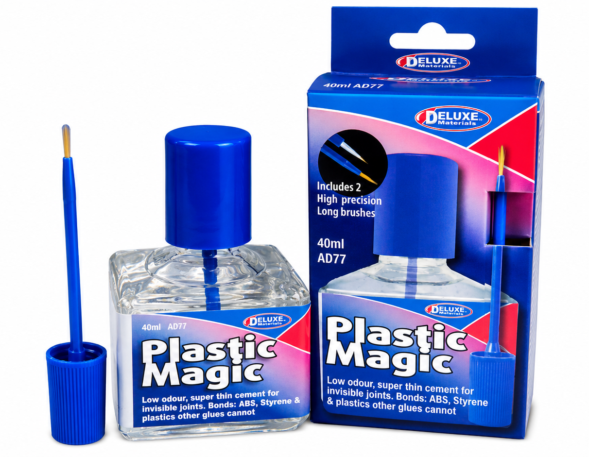 Deluxe Materials Plastic Magic Liquid Plastic Cement for Model Kits 40ml
