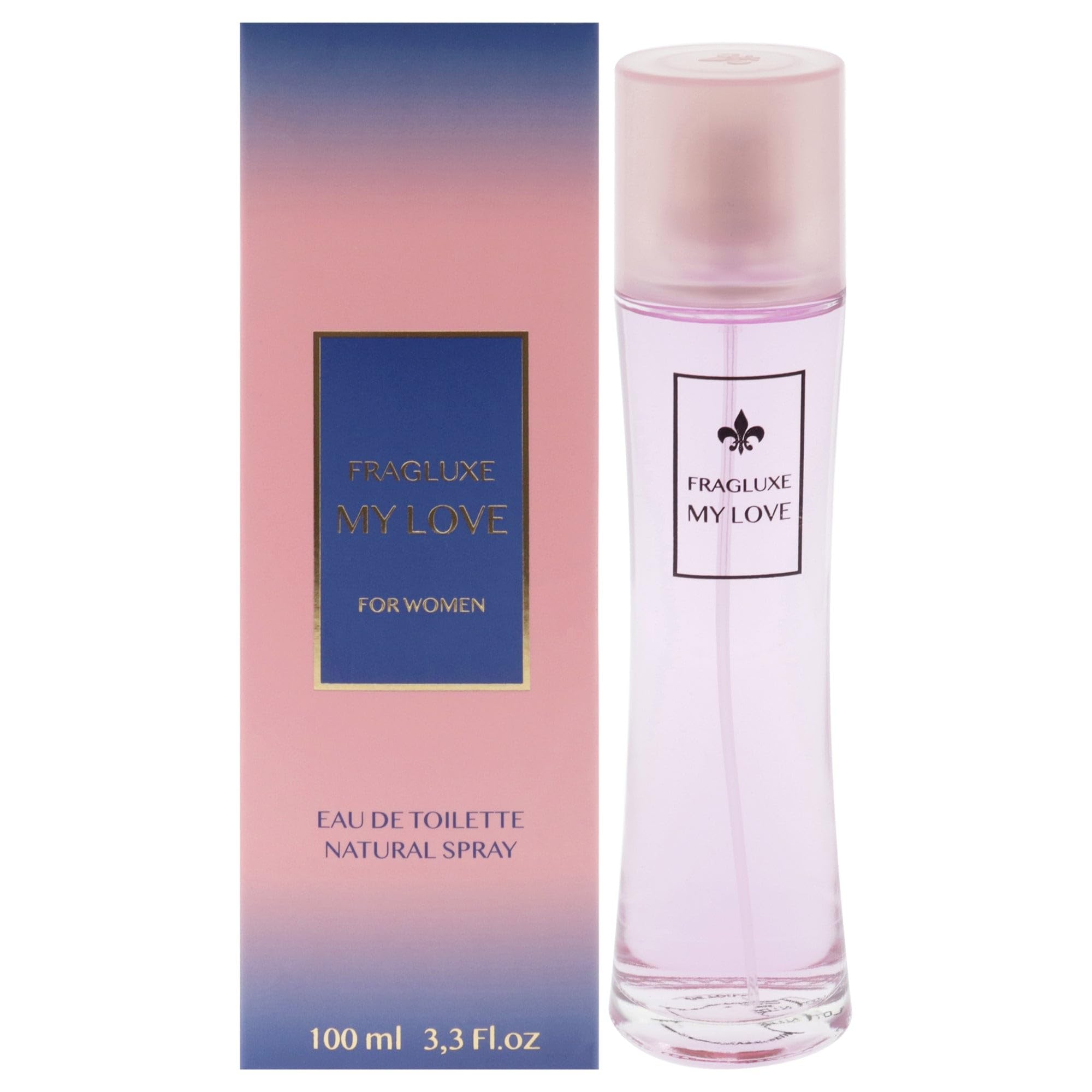 Fragluxe My Love Eau de Toilette for Women Fresh Floral Fruity Everyday Fragrance 3.3 oz Spray