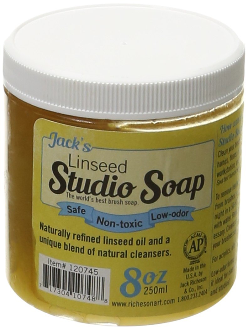 Jabón de estudio de linaza Jack Richeson de 250 ml