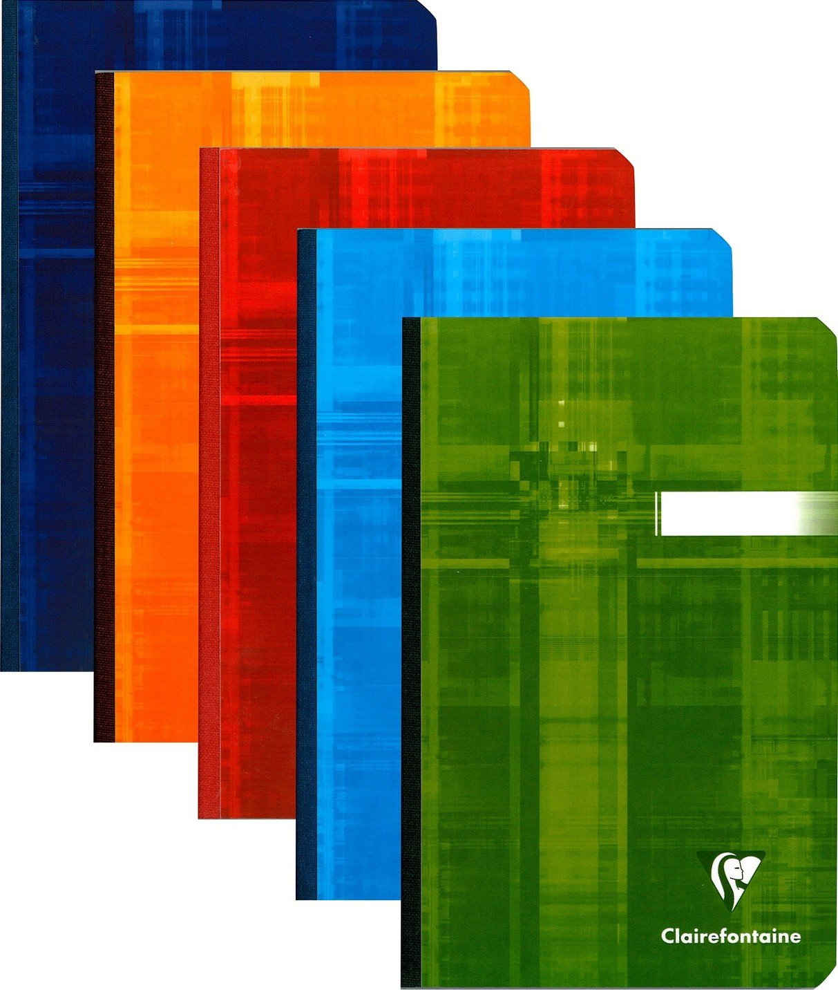 Cuaderno de tela Clairefontaine, con rayas, 96 hojas, 4 1/4 x 6 3/4, colores surtidos