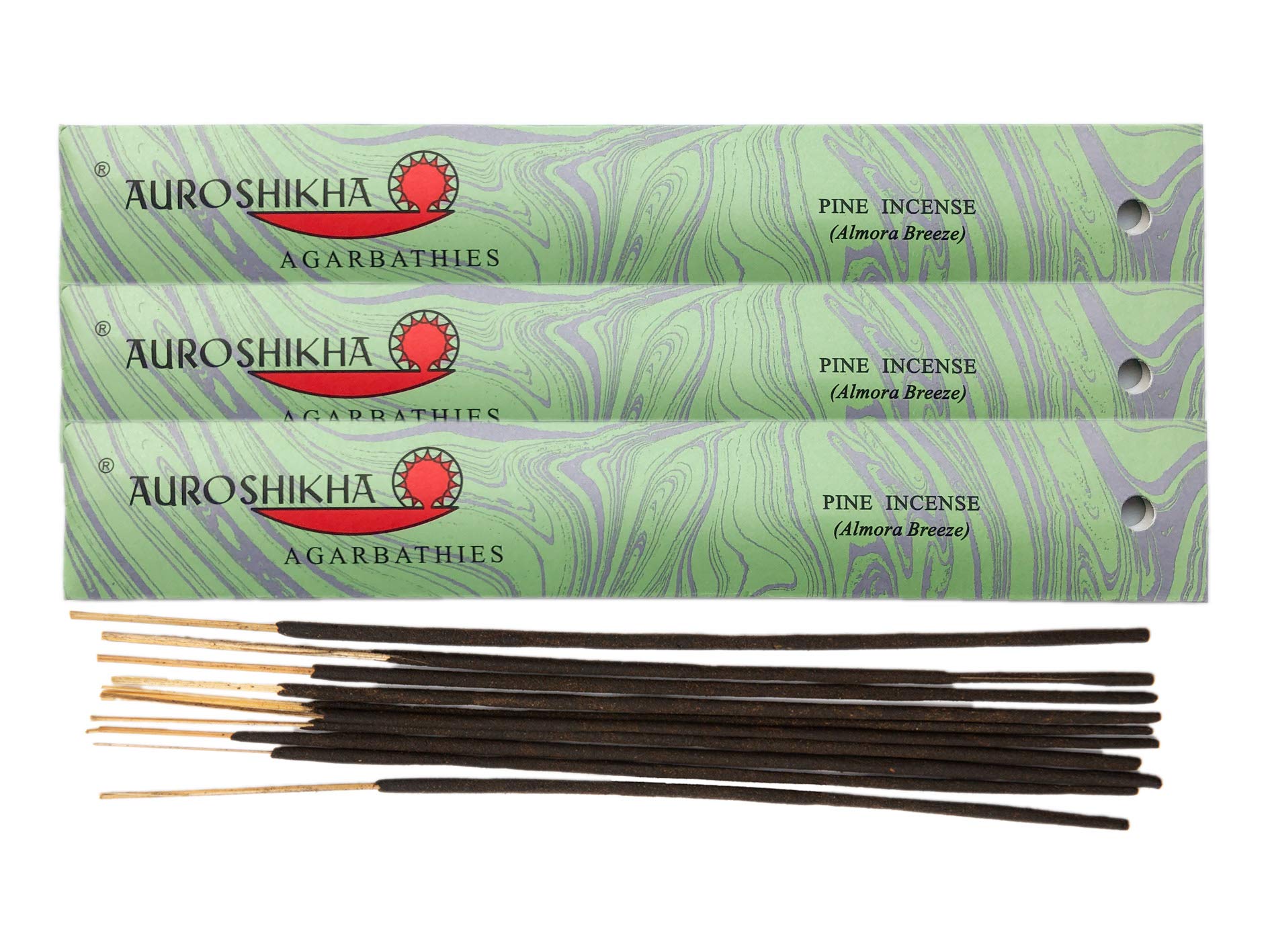 (Pack de 3) Encens au pin Auroshikha 10 bâtons