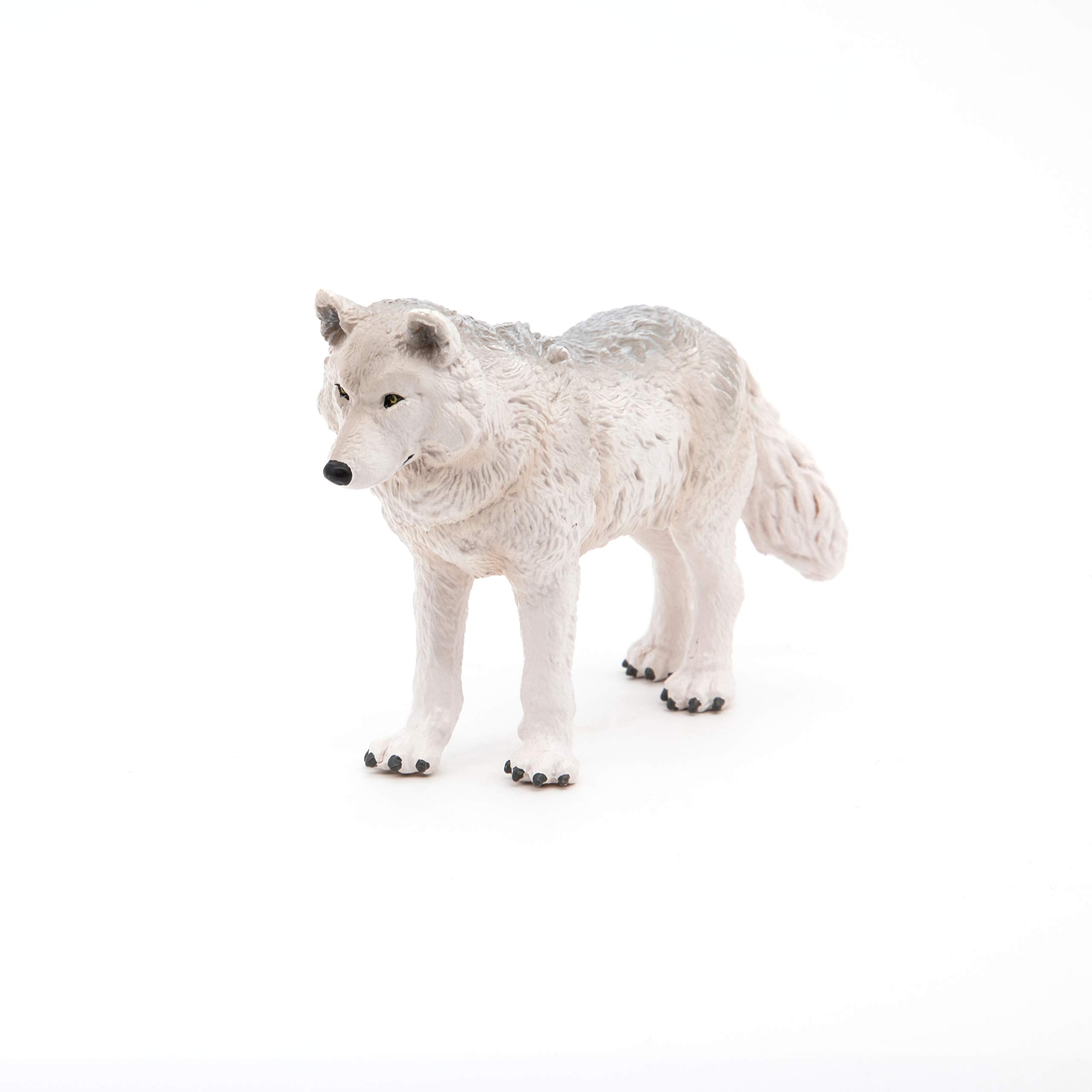 Papo Polar Wolf - Hand Painted Figurine - Heirloom Quality Collectible (50195)