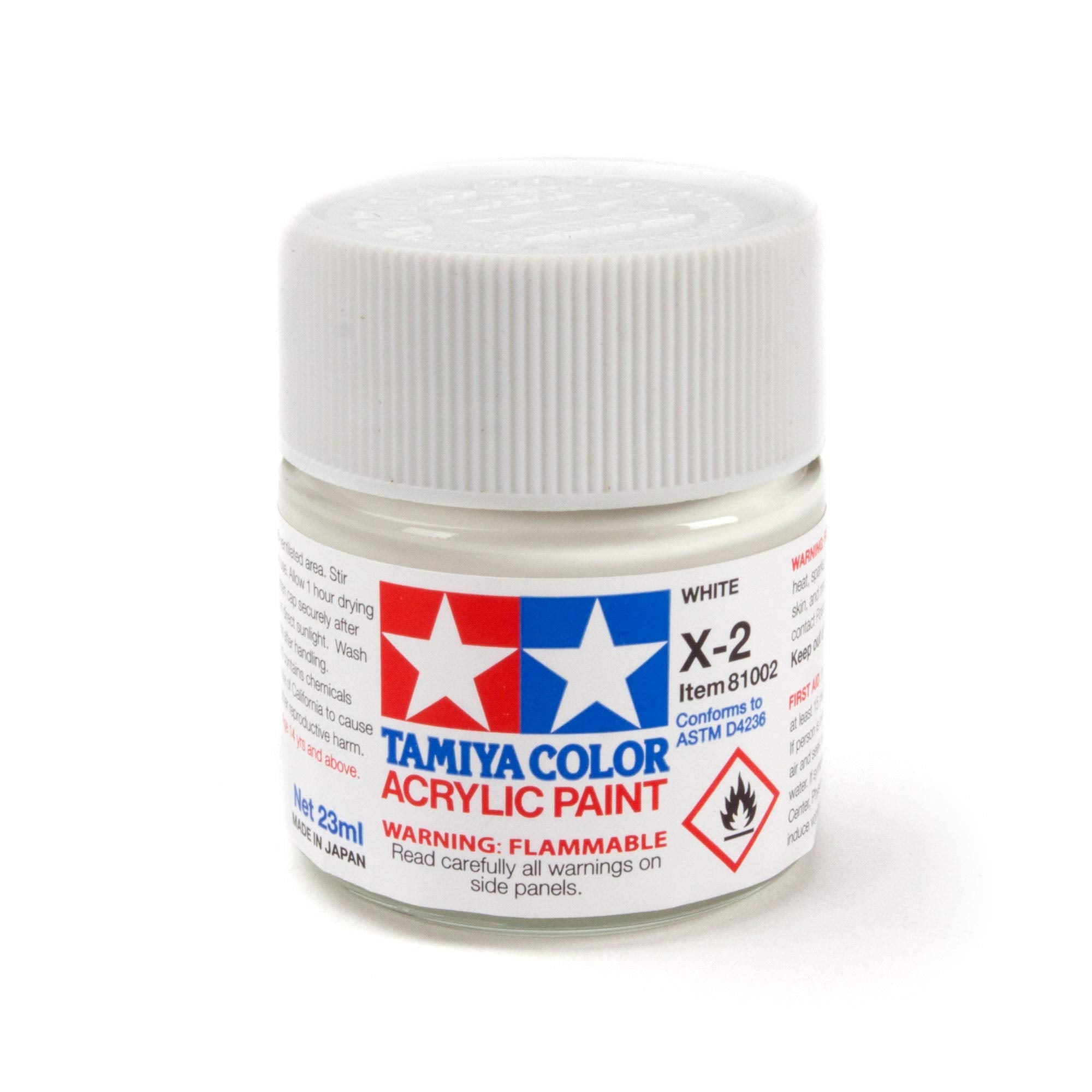 TAMIYA 81002 Acrylic X2 Gloss White 0.77 Fl Oz