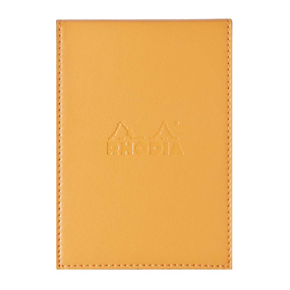 Portapapeles Rhodia con papel 120 - 3 3/4 x 5 1/4 - Tapa naranja