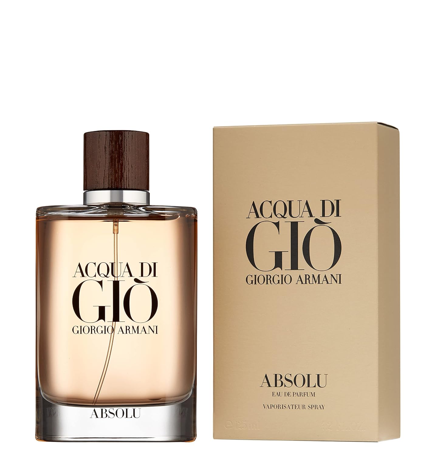 Acqua di Gio Absolu Eau de Parfum for Men Fresh Marine Aromatic Woody Fragrance 4.2 oz Spray