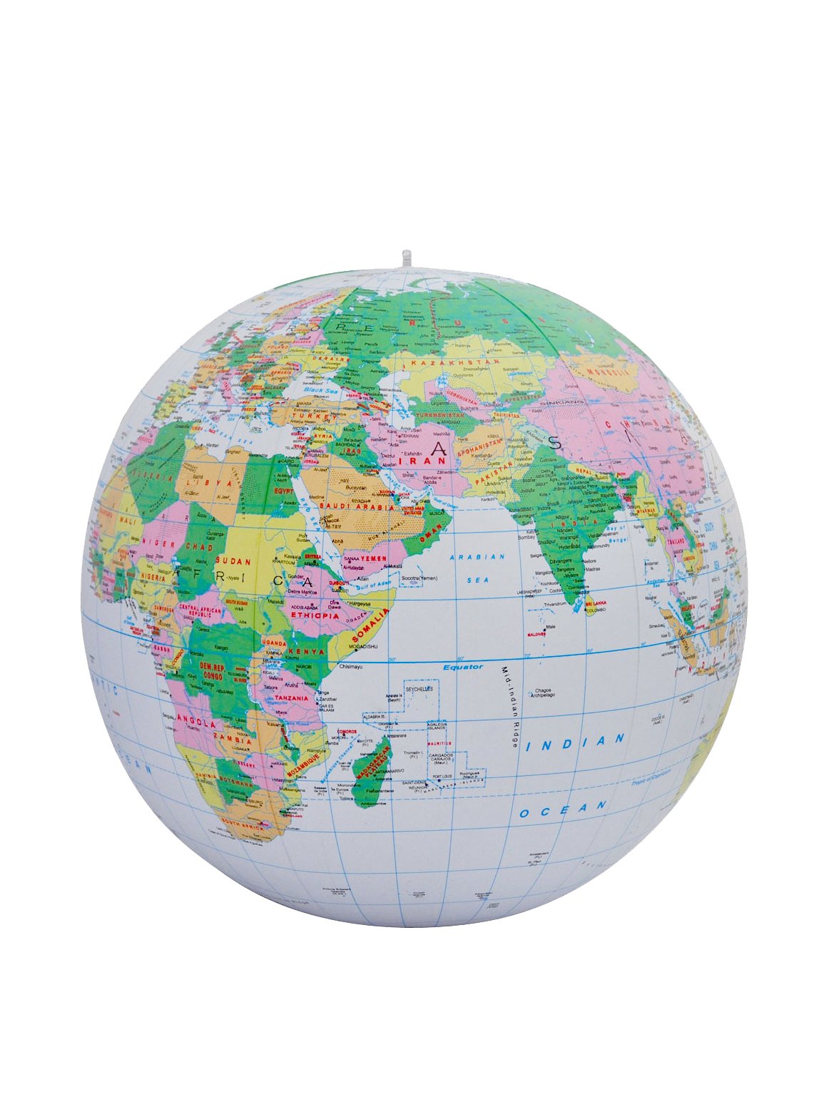 Replogle Jet Creations Inflatable Globe, Political, Light Blue, 24"