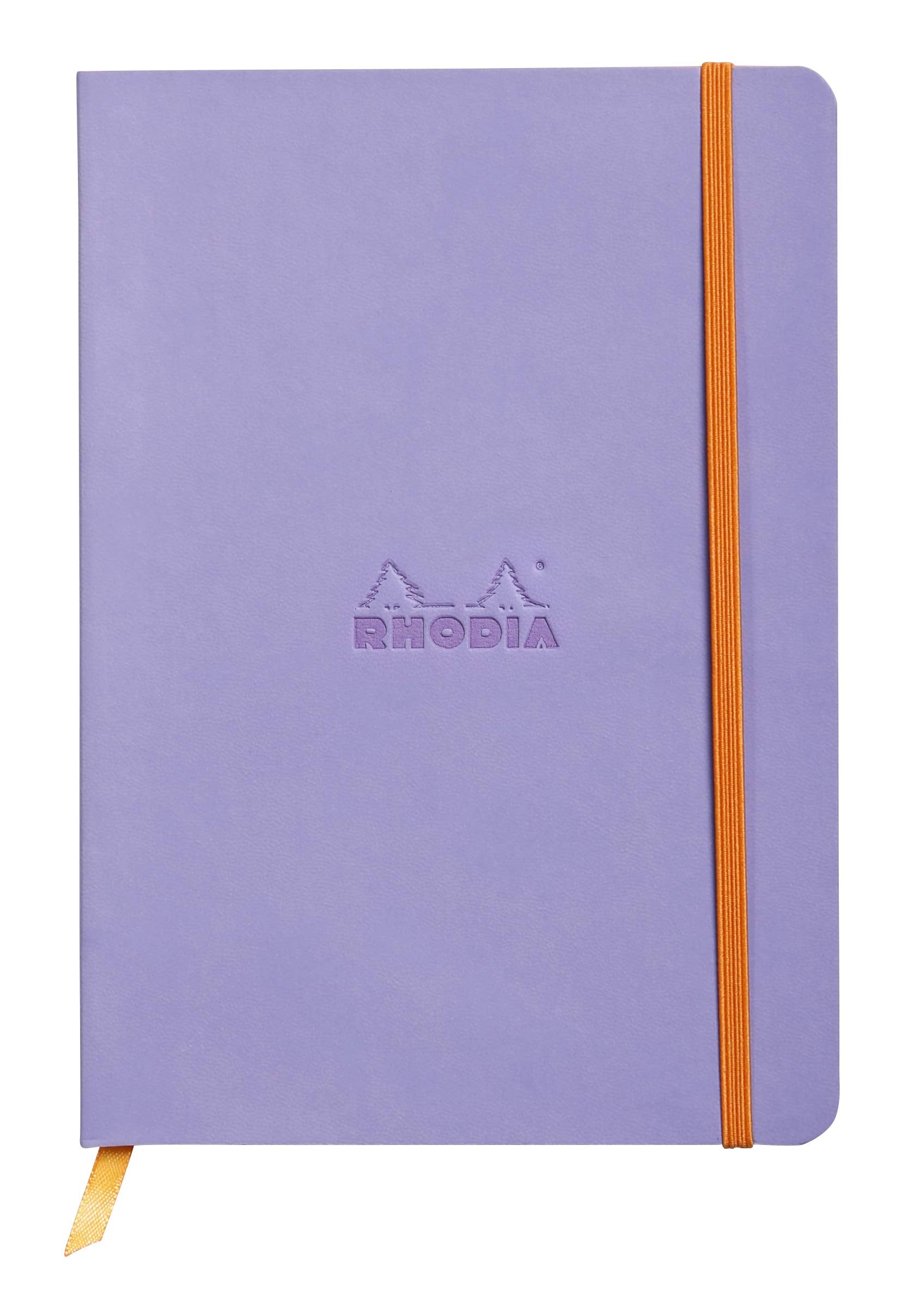 Cuaderno de tapa blanda Rhodia Rhodiarama - 80 hojas con puntos - 6 x 8 1/4 - Tapa iris