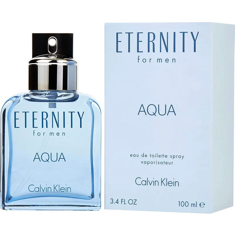 Calvin Klein Eternity Aqua Cologne for Men Eau de Toilette Spray, 3.4 oz (100 ml), Fresh Citrus Aquatic Woody Scent