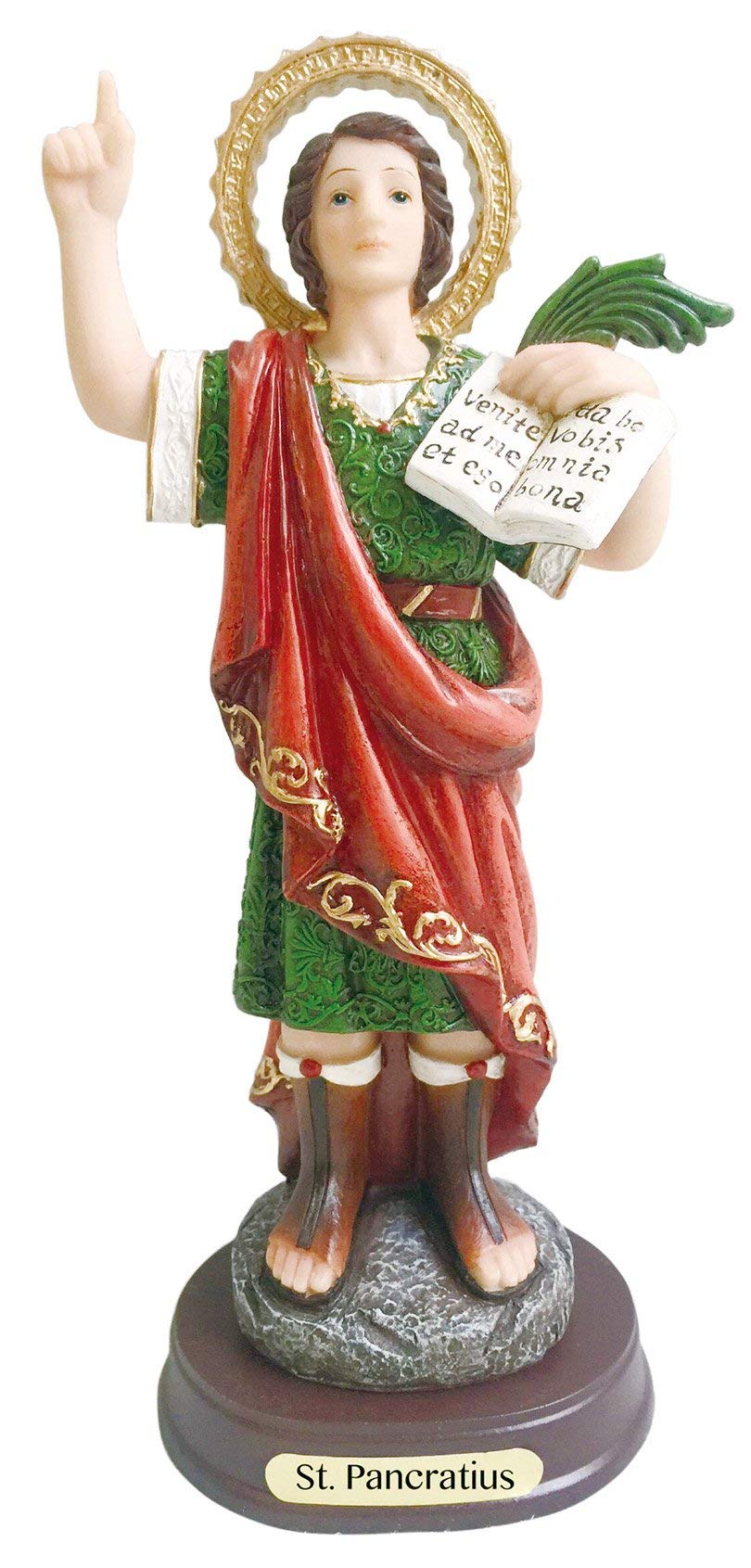 Regalo de amor. Estatua católica de San Pancracio. Escultura de San Pancracio de Roma (20 cm)