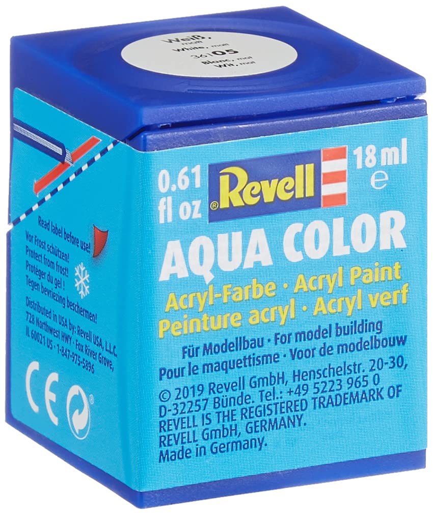 Peinture acrylique Revell Aqua Color 18 ml (finition mate blanche)