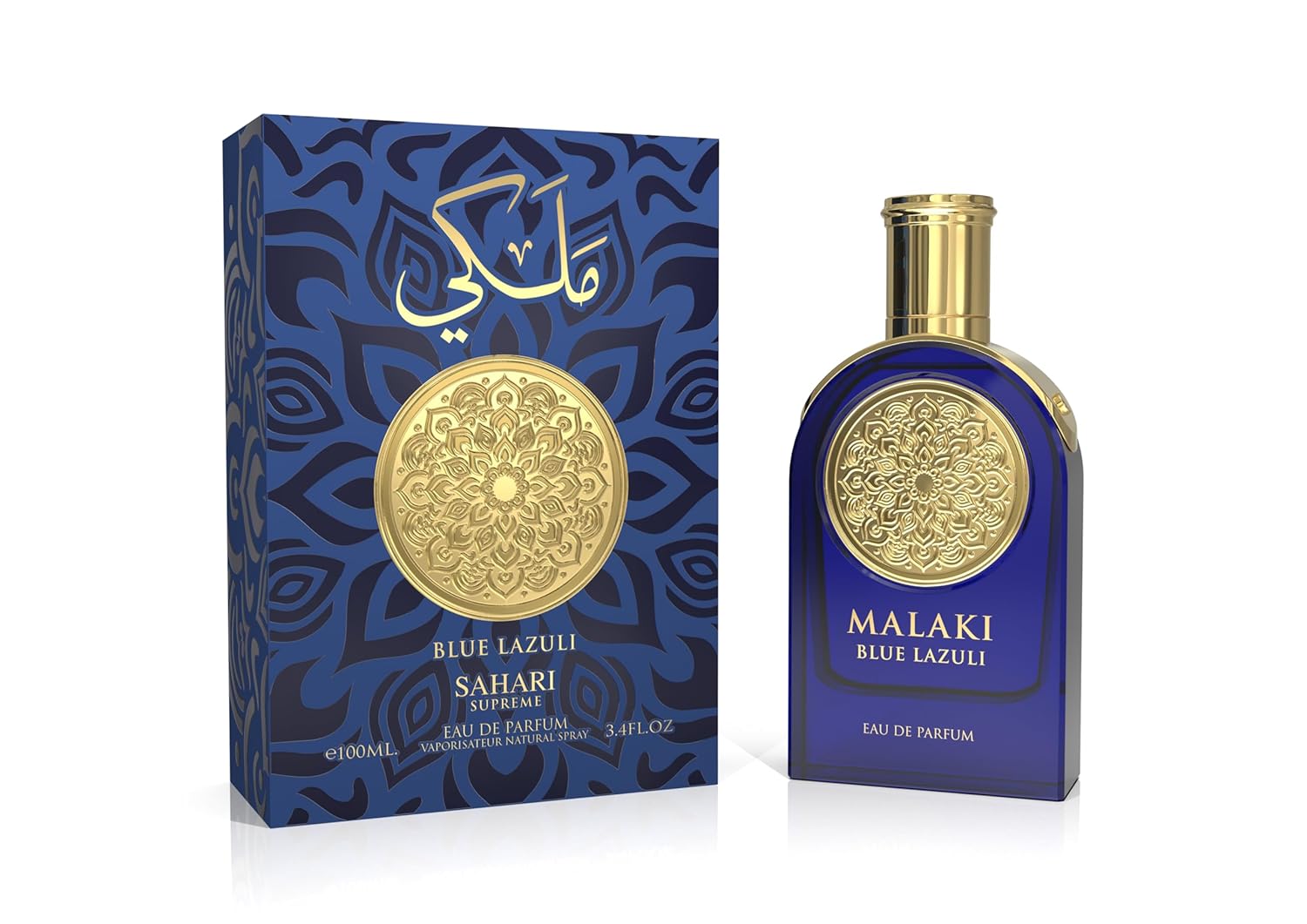 Sahari Supreme Blue Lazuli Eau de Parfum Spray, 3.4 Fl Oz (100 ml)