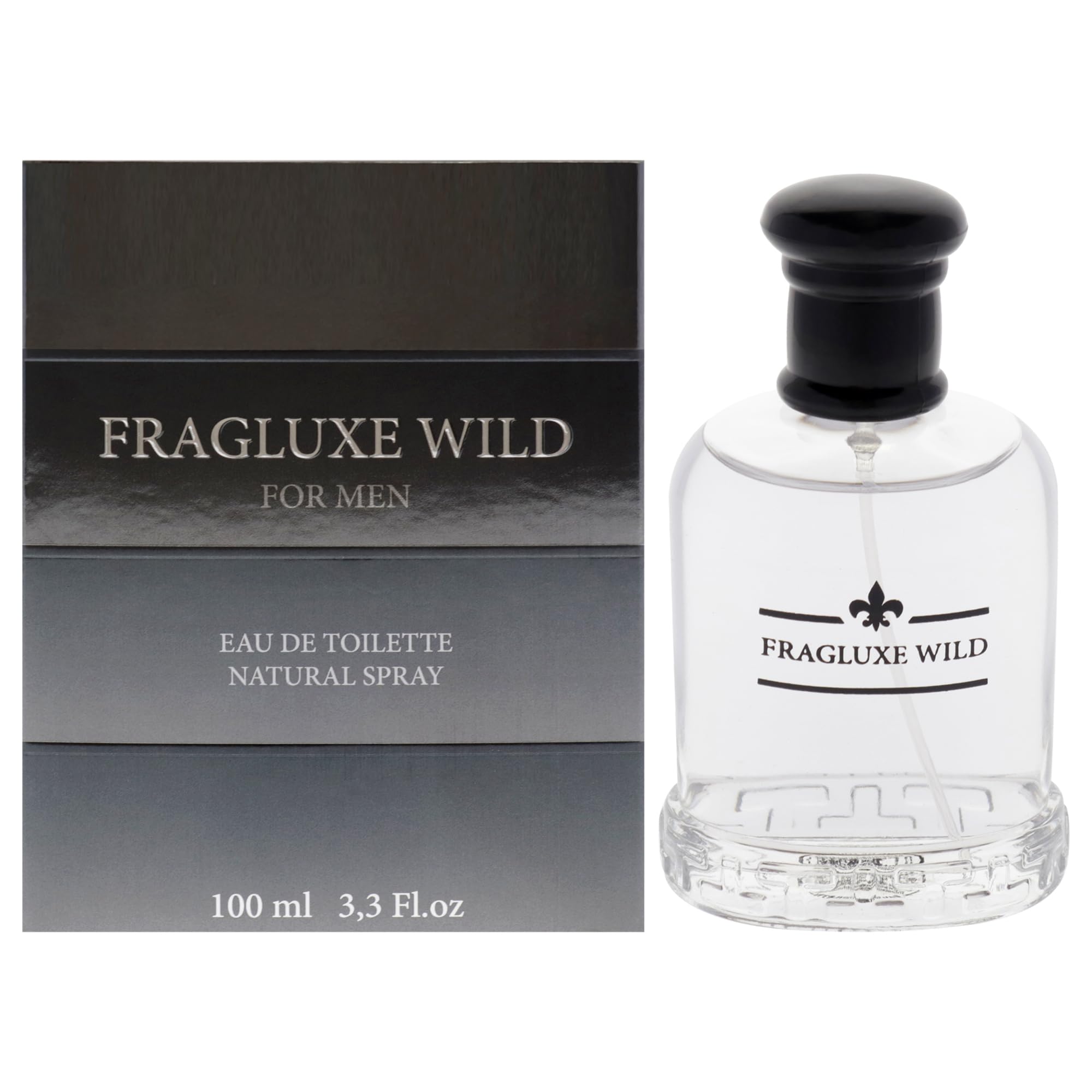 Fragluxe Wild Eau de Toilette Men Citrus Woody Scent 3.3 oz Spray