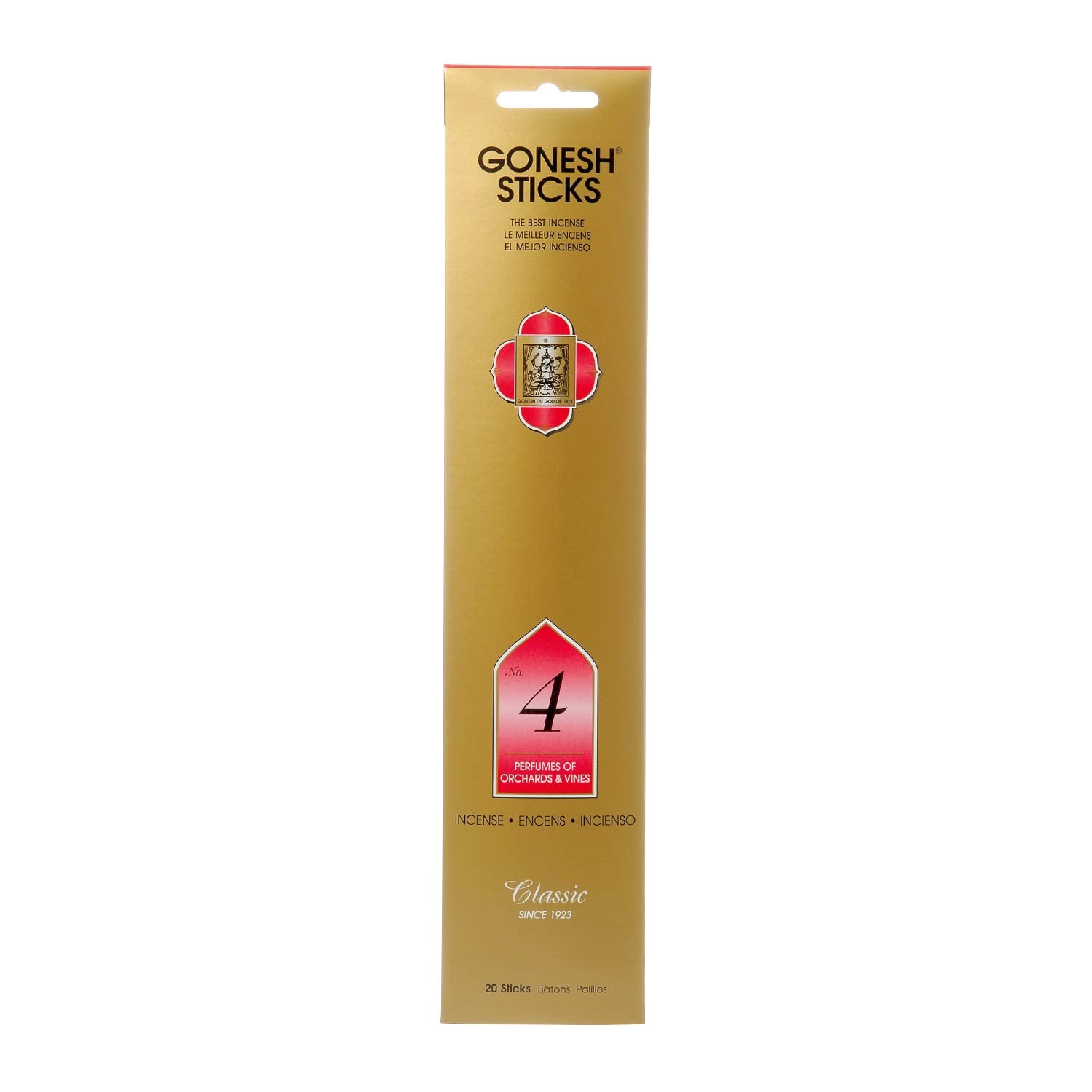 Incienso Gonesh Classic #4 Orchards & Vines 20 varillas