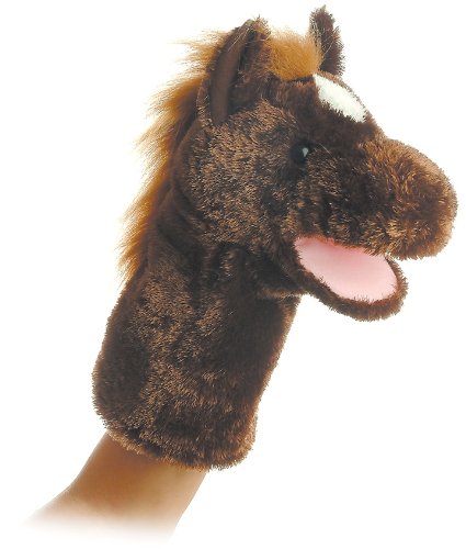 Aurora World Lonestar Horse Hand Puppet 10" Plush Toy Animal