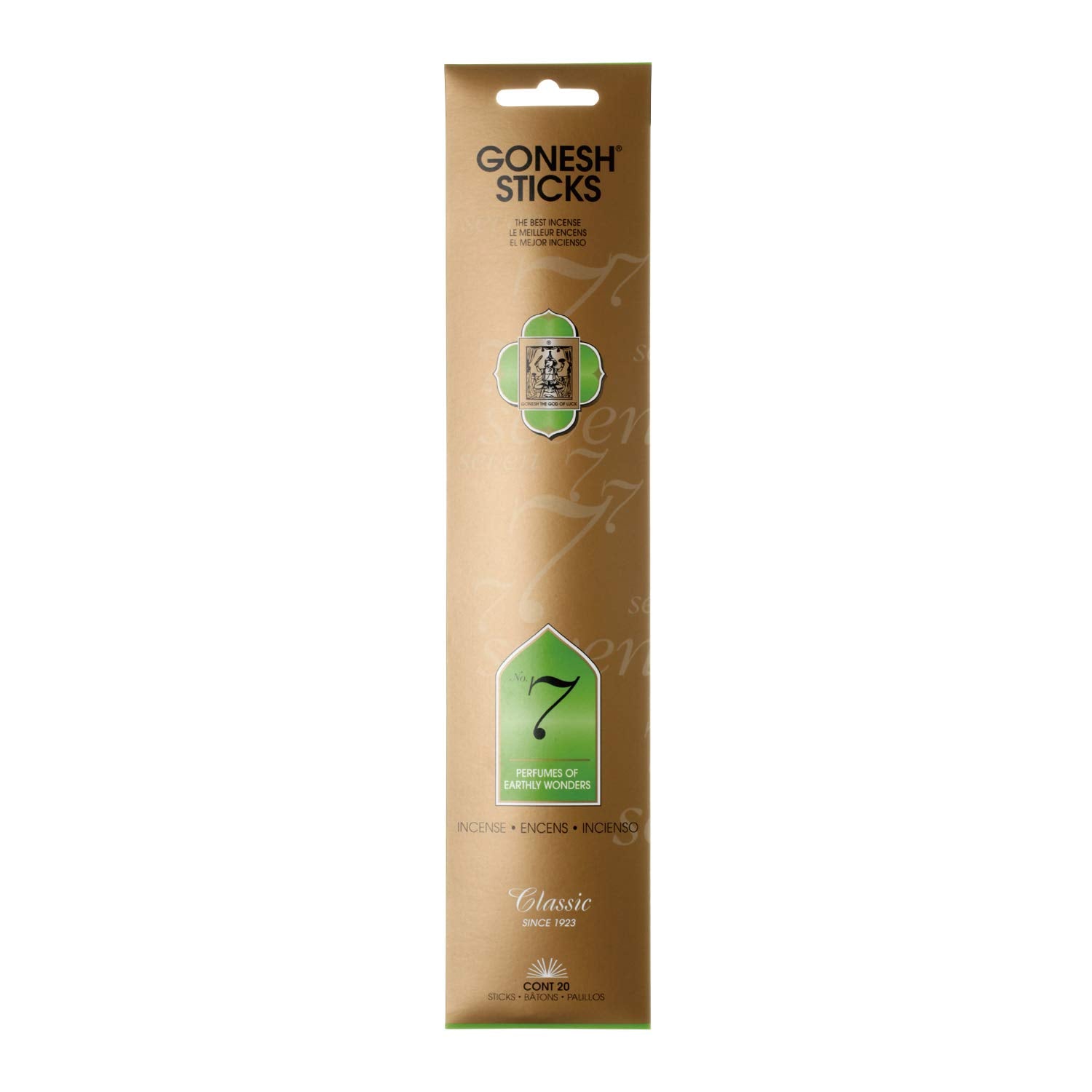 Incienso Gonesh Classic #7 Maravillas Terrenales 20 Varillas