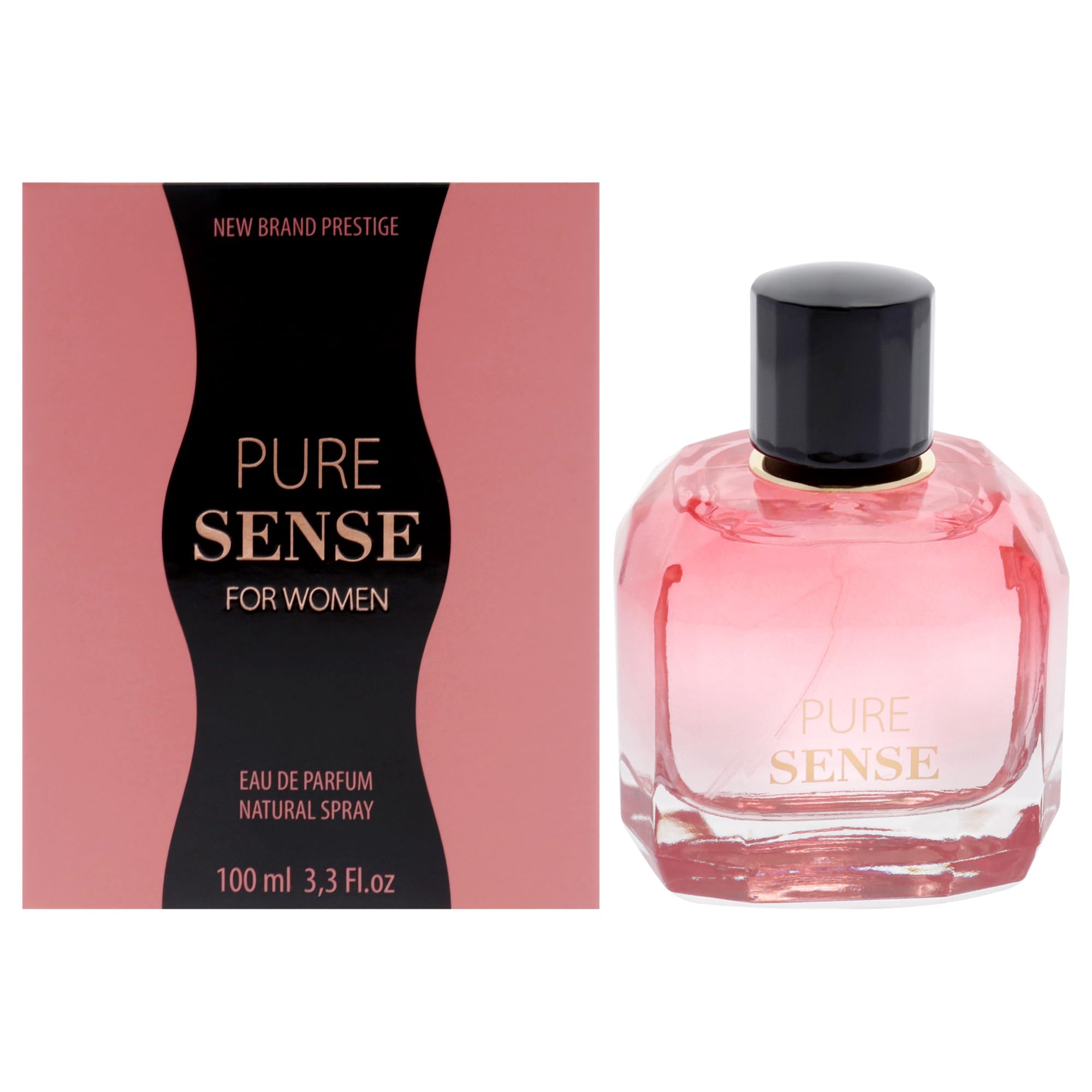 New Brand Prestige Pure Sense EDP for Women Floral Fruity Gourmand 3.3 oz Spray
